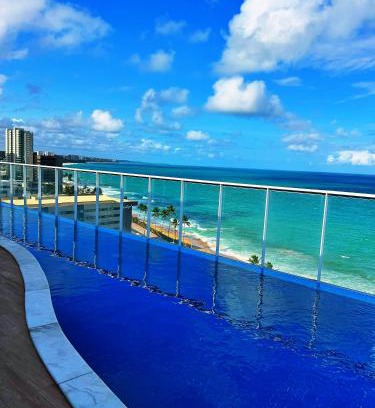 Maceio Apartment | Luxury único excelente vista mar