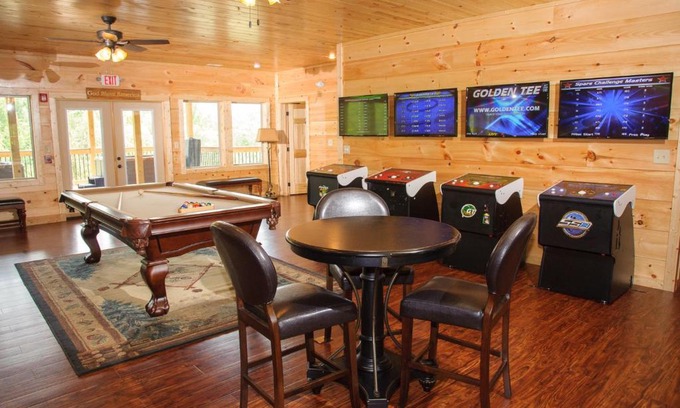 Pittman Center Villa | Luxury 14BR Haven: Views Games Hot Tubs More