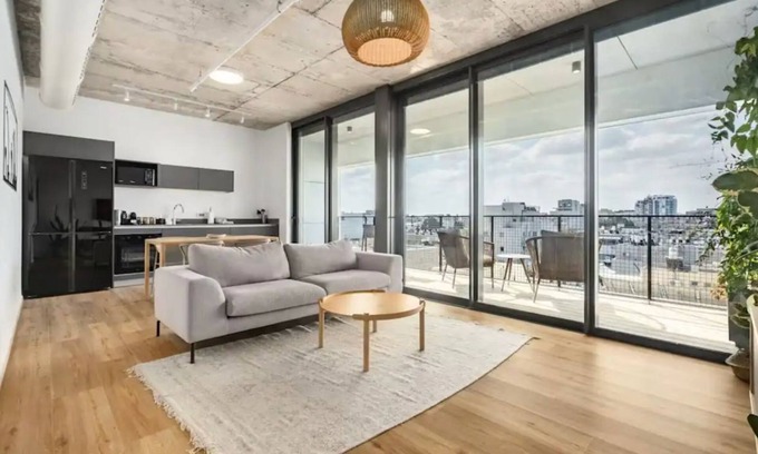Ramat Gan Apartment | Luxury 1BR 55 Sqm Apt Balcony Free Parking