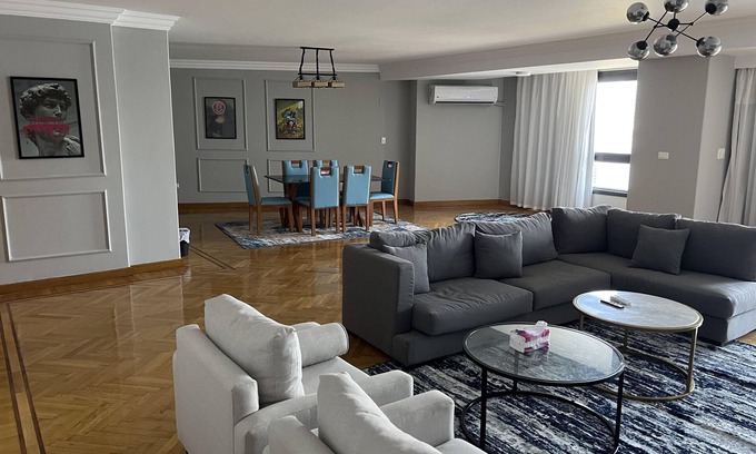 Downtown Cairo Condo | Luxury 4000sq flat direct Nile view+Fairmont view