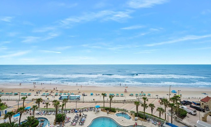 Brush - Stewarts Condo | Luxury 8th Floor 1 BR Condo Direct Oceanfront Wyndham Ocean Walk Resort Daytona Beach | 808