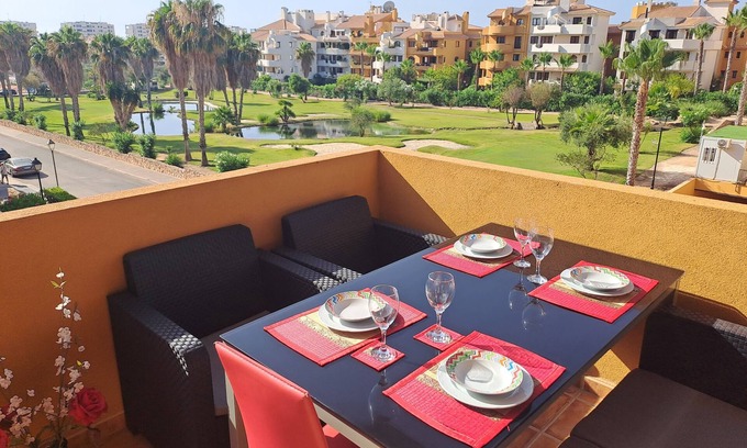 Punta Prima Apartment | Luxury apartment with 3 pools in a tropical garden with sea views