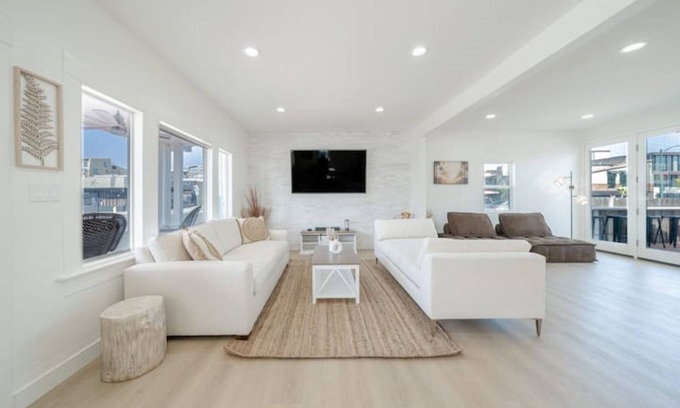 Hermosa Beach House | Luxury Beach Bungalow with Hot Tub - Steps to Sand and Pier