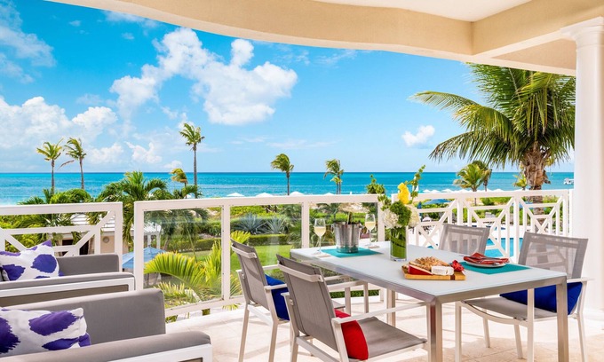 Grace Bay Condo | Luxury beachfront 2 bedroom condo at The Grandview directly on Grace Bay beach