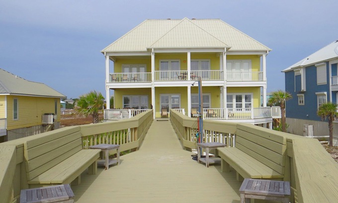 Morgantown House | Luxury Beachfront Home with Extra Large Deck; Sleeps up to 20!