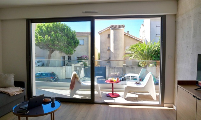 Carnon-Plage Apartment | Luxury brand new appartment 40m away from a large sand beach