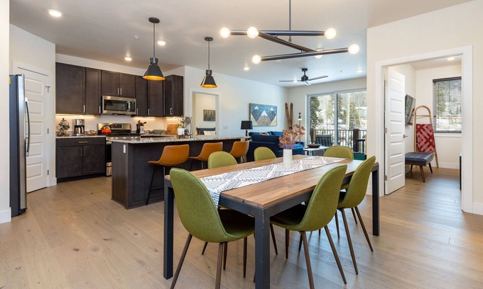 Lakeside Village Condo | Luxury Condo, Hot Tub, Balcony, Shuttle to Ski Slopes
