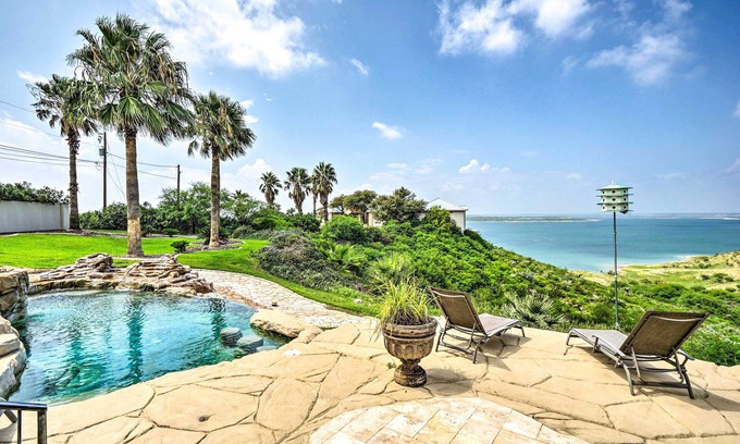 Amistad National Recreational Area House | Luxury Del Rio Home w/Pool & Lake Views!