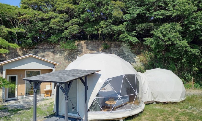 Isumi RV Rental | Luxury dome plan for 4 adults Private toilet an/Isumi City Chiba