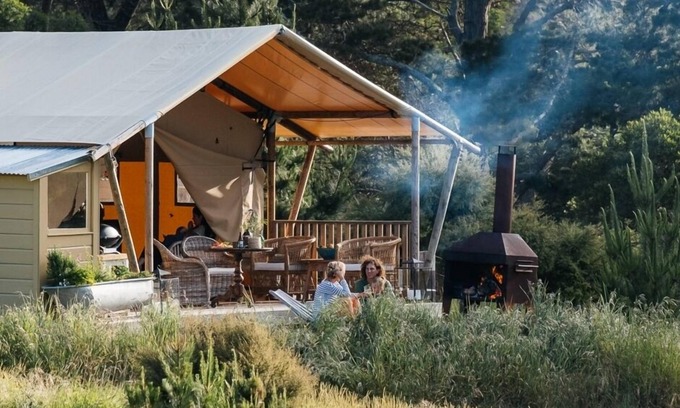 Hawke's Bay Region Cottage | Luxury Glamping over looking the Maraetotara river
