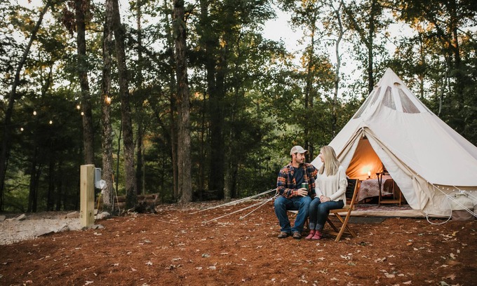 Mena Resort | Luxury Glamping tent in Ouachita Mountains