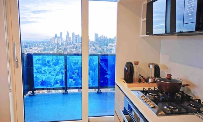 Renfrew-Collingwood Condo | Luxury high rise with skyline view, Next to sky train, super convenient, up to 5