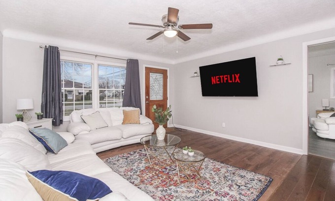 Cleveland House | Luxury King Getaway w/Private Bath, Fast Wi-Fi, Private Garage, & Fenced Yard!