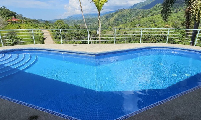 Chontales House | Luxury Mountain Home with Ocean and Rain Forest Views. Newly tiled pool!