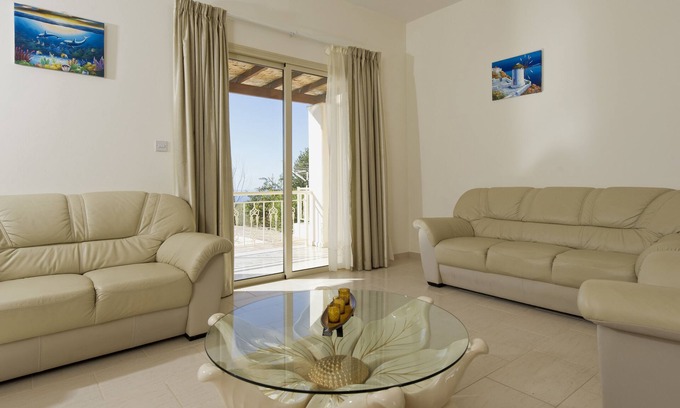Kathikas Villa | Luxury new villa on mountainside with private swimming pool & garden