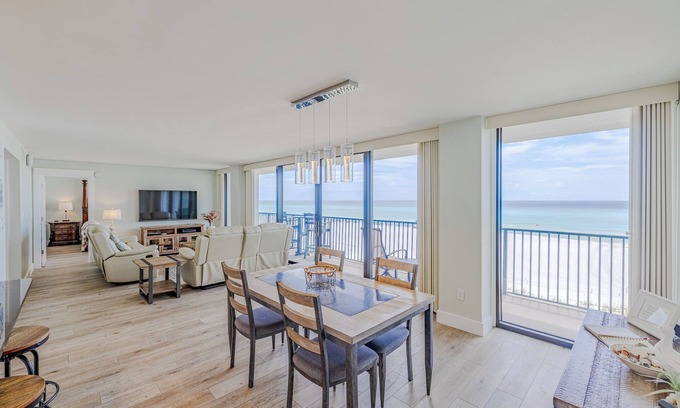 West Panama City Beach Condo | Luxury on the Beach, Floor to Ceiling Views Every Room, FREE Beach Service, W203