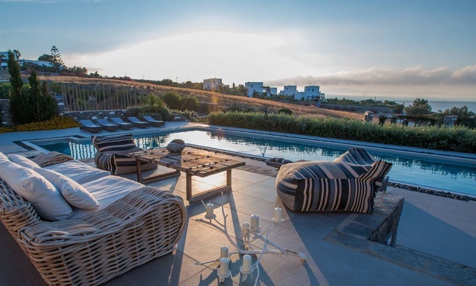 Chrissi Akti Villa | Luxury Paros Villa | Sea View Villa | 4 Bedrooms | Close to Golden Beach &.