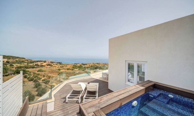High Ridge Apartment | Luxury Penthouse with private pool and sea views, sleeps 6