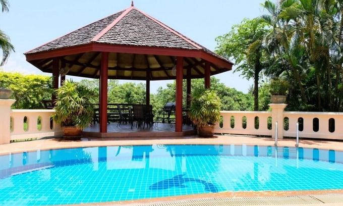 Saraphi Villa | Luxury Private Thai Mediterranean Villa with Garden and Pool, 3200m²