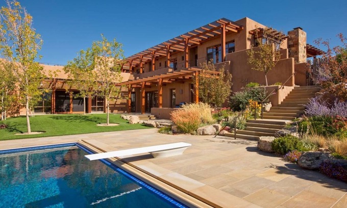 North Hills House | Luxury Resort Living in Santa Fe, heated pool, hot tubs, 360 mountain top views