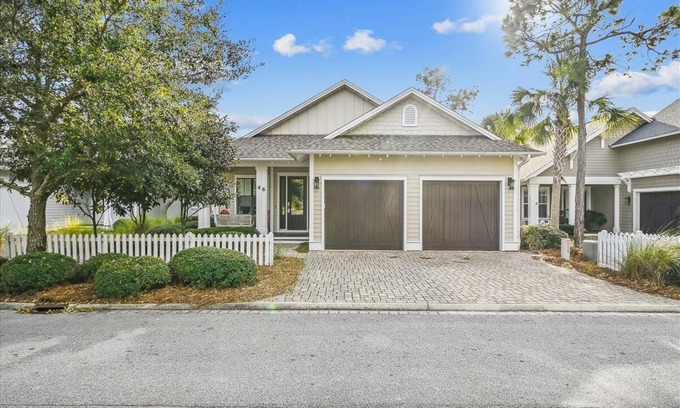 WaterSound West Beach House | Luxury retreat with screened porch, BBQ, pond view, firepit, pool & beach access
