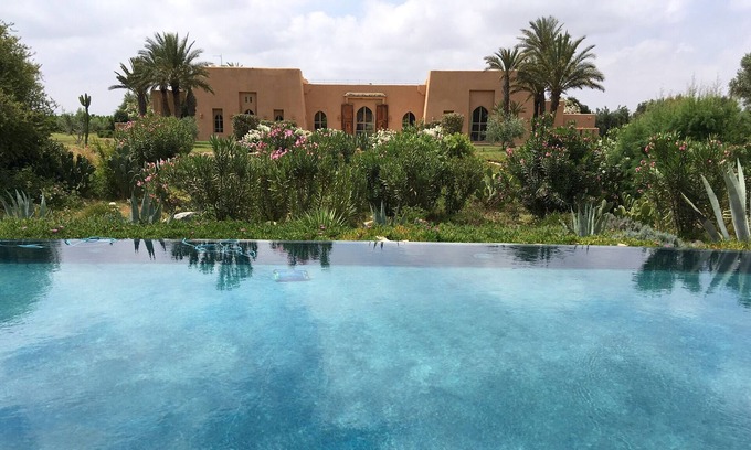 Taroudannt House | LUXURY RIAD IN THE MIDDLE OF A LARGE FLOWERED PROPERTY SPORTED IN FRONT OF THE ATLAS