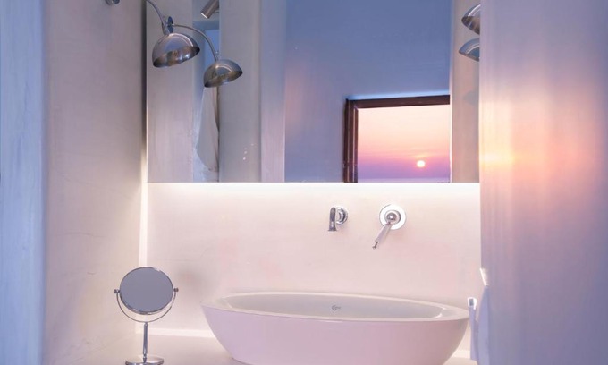 Imerovigli Villa | Luxury Santorini Villa Villa Pori Blanca Master Suite Private Pool & Stunning Sea View Near Pori Beach