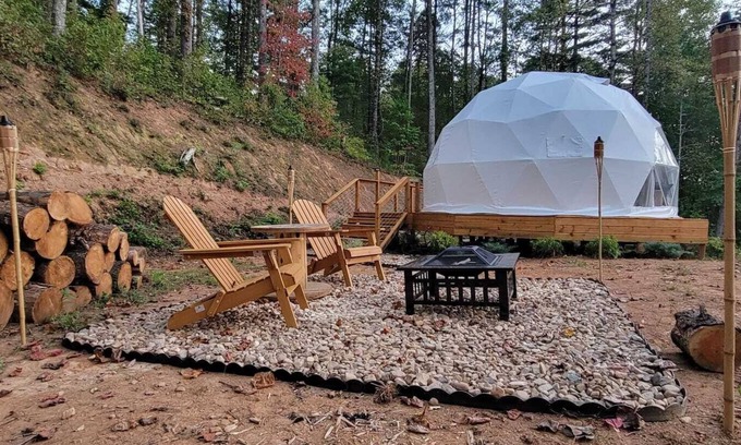 Robbinsville Cabin | Luxury Stargazing Dome On The Dragon's Tail