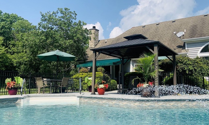 Milford House | Luxury Suite w/Pool, Hot Tub & Lake on 40 Acres, Fishing, Swimming, Kayaking