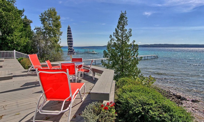 Lake Township House | Luxury Three Bedroom Home On Beautiful, Blue Crystal Lake Waterfront