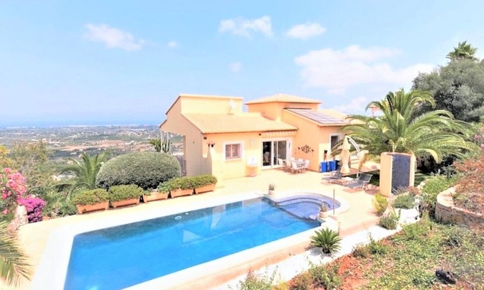 Pedreguer Villa | 'Luxury Villa at La Sella Resort' with Mountain & Sea View, Pool, Wi-Fi, A/C, Terraces & Garden