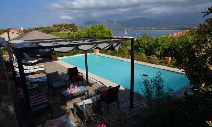 Calvi Villa | LUXURY VILLA CALVI 300m2, 8 PERS POOL PANORAMIC SEA AND MOUNTAIN