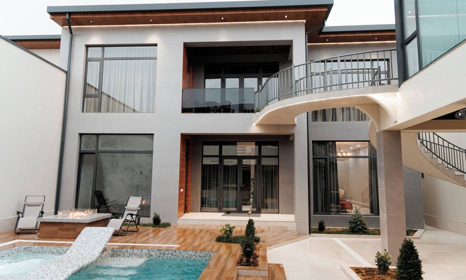 Gazalkent Villa | Luxury Villa Corner Garden WiFi, AC, Pool, 4 bedrooms in Bostanlik, Uzbekistan
