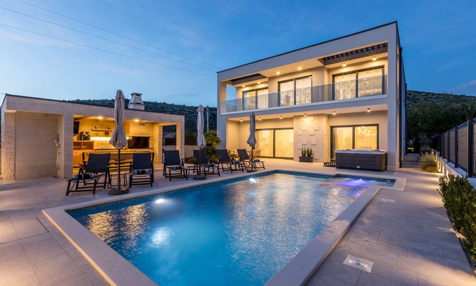 Marina Villa | Luxury villa Diana with heated pool near Split
