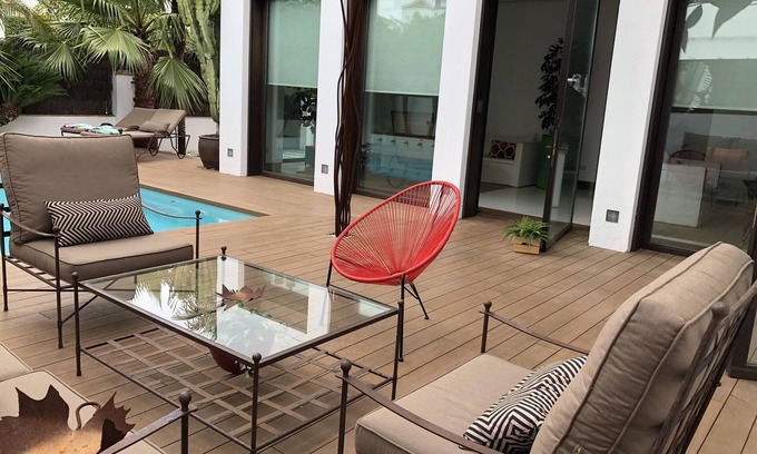 Heliopolis Villa | Luxury Villa in center ville WIFI swimming pool, air conditioning and garage