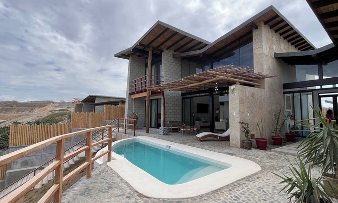 Mancora House | 🏝 Luxury villa in Vichayito: infinity swimming pool, private forest, ocean view, 14 p