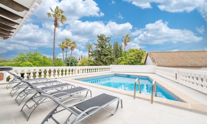 Son Sardina Villa | Luxury Villa “Moli dels Reis” with Mountain View, Pool, Balcony & Garden