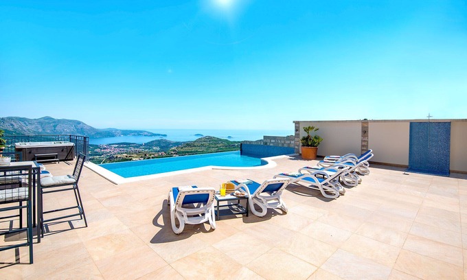 Zavala Villa | Luxury Villa Olive with heated infinity pool and Jacuzzi - near Dubrovnik