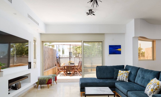 Netanya Villa | Luxury Villa, Terrace with SEA VIEW in the center
