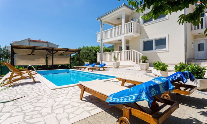 Kastel Sucurac Villa | Luxury Villa With Pool, Gym, Bicycles And Beautiful Sea View