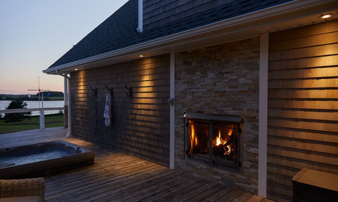 French River House | Luxury Water View Home With 2 Living Spaces Hot Tub & Access To River