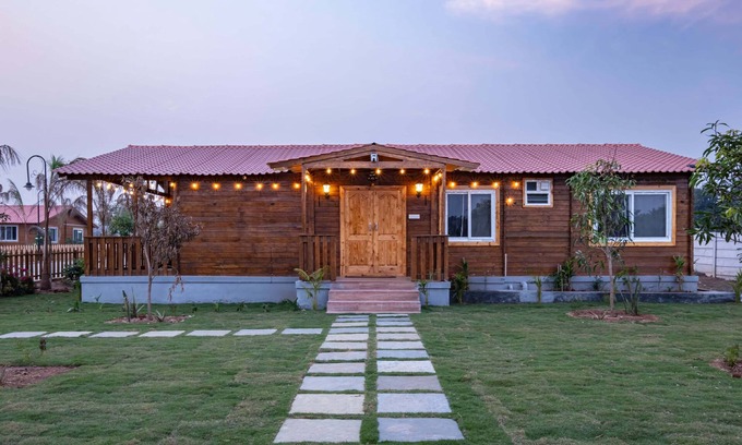Chevella Other | Luxury Wood House with Pool by Homeyhuts - AC 3BR