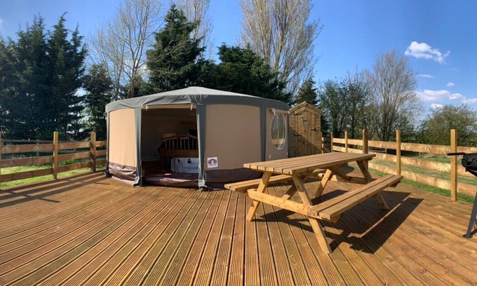 Littleport RV Rental | Luxury Yurt Glamping with 6 Acres & Swimming Lake
