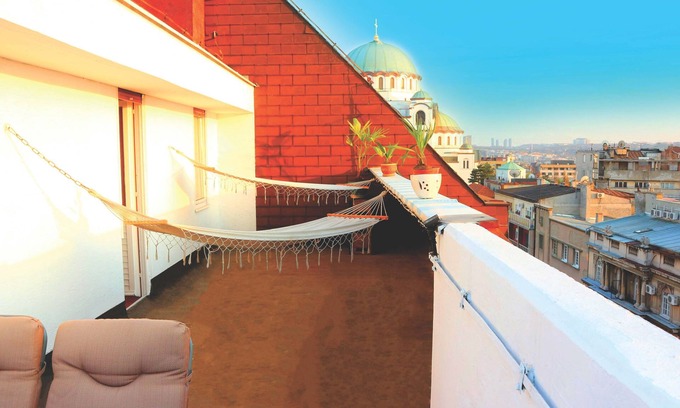 Vracar Apartment | Luxus Penthouse with the million-dollar views from 77m² rooftop terrace downtown