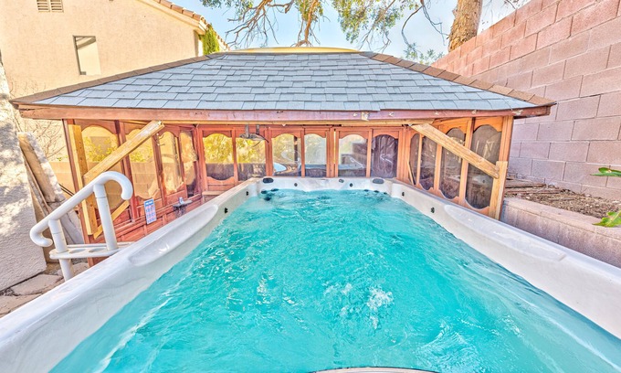 Spring Valley Villa | Magic palace-Lux Near LV Strip W/Heated Swim Spa!