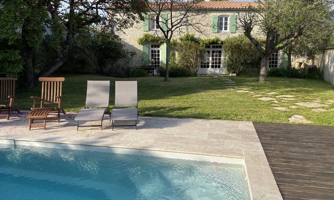 Thaire House | Magnificent 16th century farmhouse with swimming pool close beach Chatelaillon
