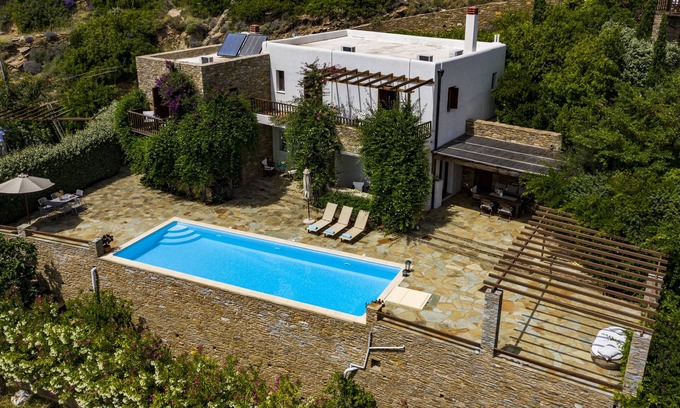 Gavrio Villa | Magnificent Andros Villa | Private Pool & Breathtaking Panoramic Sea View *-10%*