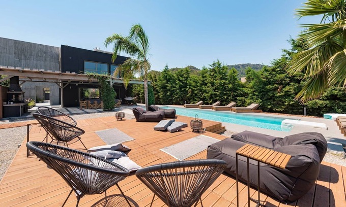 Filerimos Villa | Magnificent Ialysos Villa | 5 Bedrooms | Villa Mayuri |Spacious Sun Terrace and.