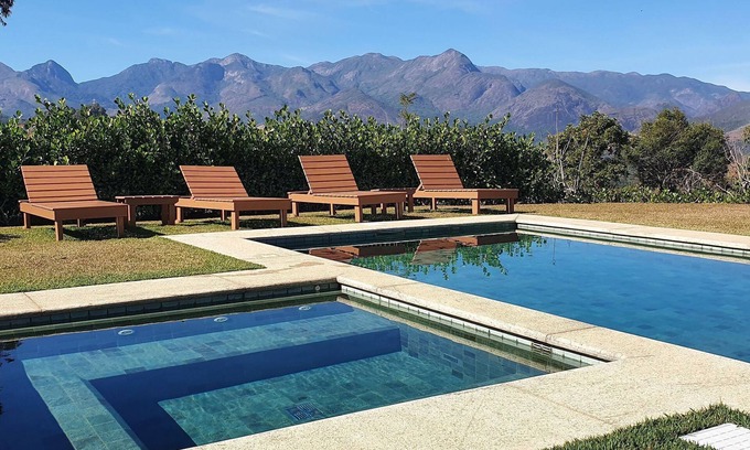 Itaipava House | Magnificent views, 3 suites, pool w/heated tub