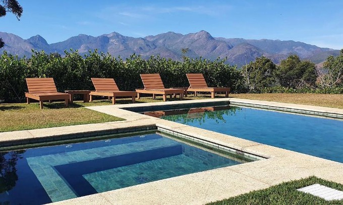 Itaipava House | Magnificent views, 3 suites, pool w/heated tub